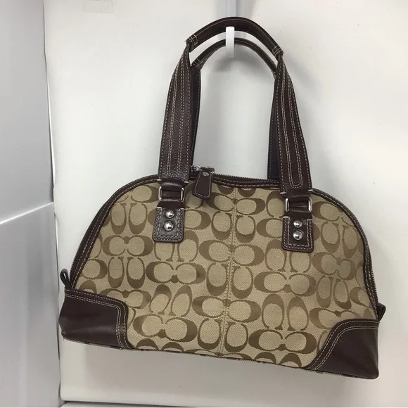 Coach satchel shoulder bag handbag cloth - Picture 2 of 9